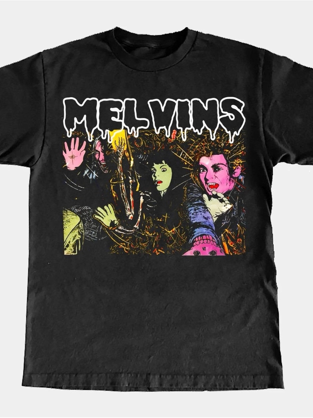 Women's Black Short Sleeve Graphic Tee